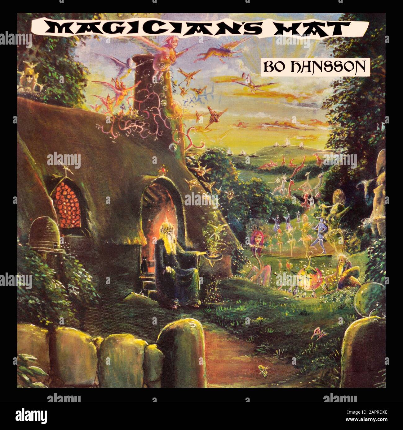Bo Hansson - couverture originale de l'album en vinyle - Magicien's Hat - 1973 Banque D'Images