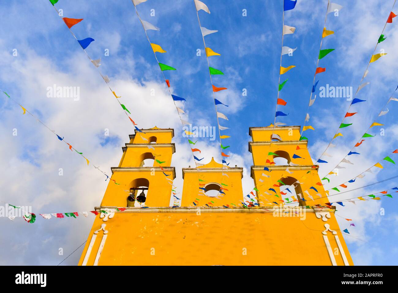 Église, Yucatan , Mexique Banque D'Images