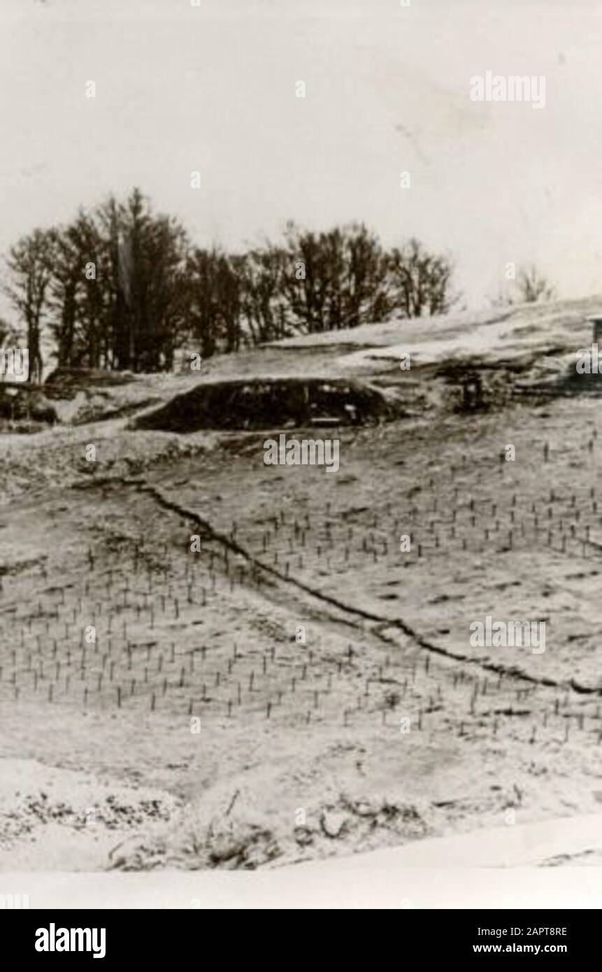 Spaarnestad photo/SFA022803603 seconde Guerre mondiale Première ligne en Grèce, 1941. Deuxième Guerre Mondiale. Première ligne en Grèce, 1941. Un bunker de la ligne appelée Metaxas; Banque D'Images