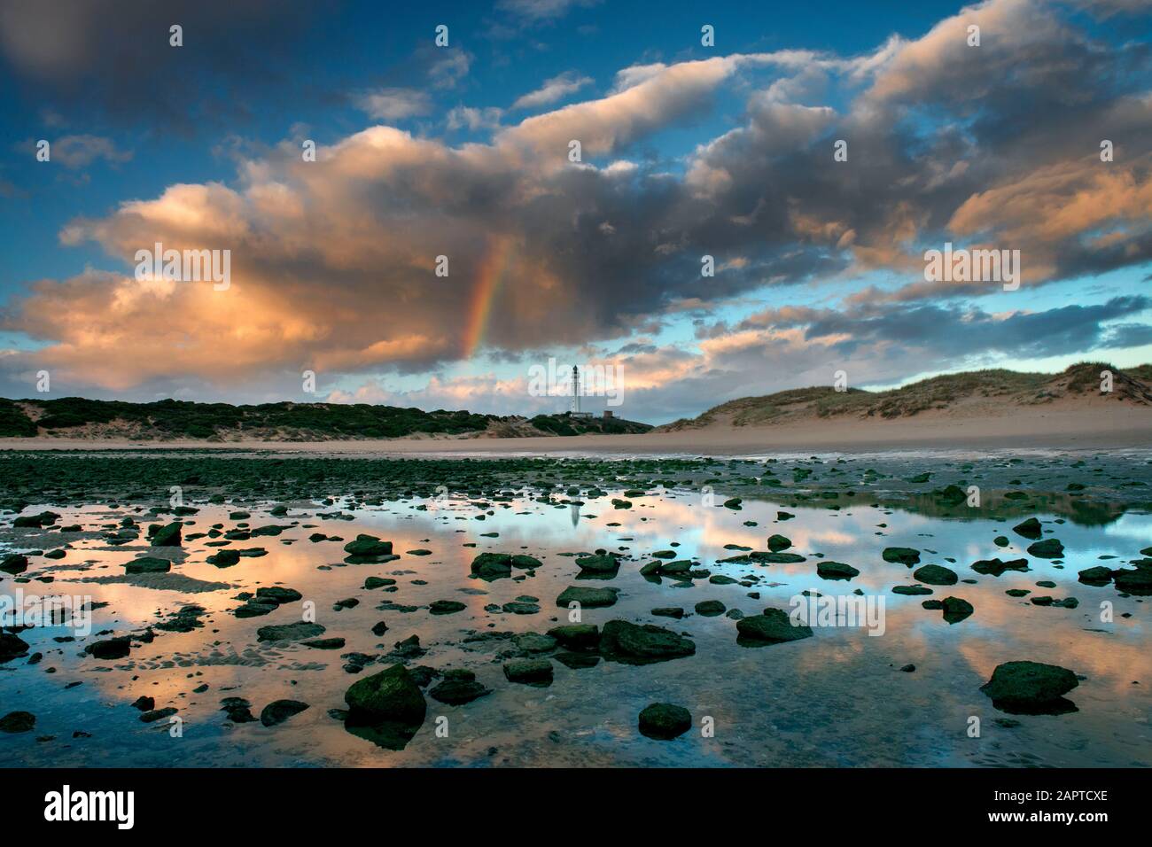 Magnifique « Costa de la Luz » près de la côte Atlantique en Espagne Banque D'Images