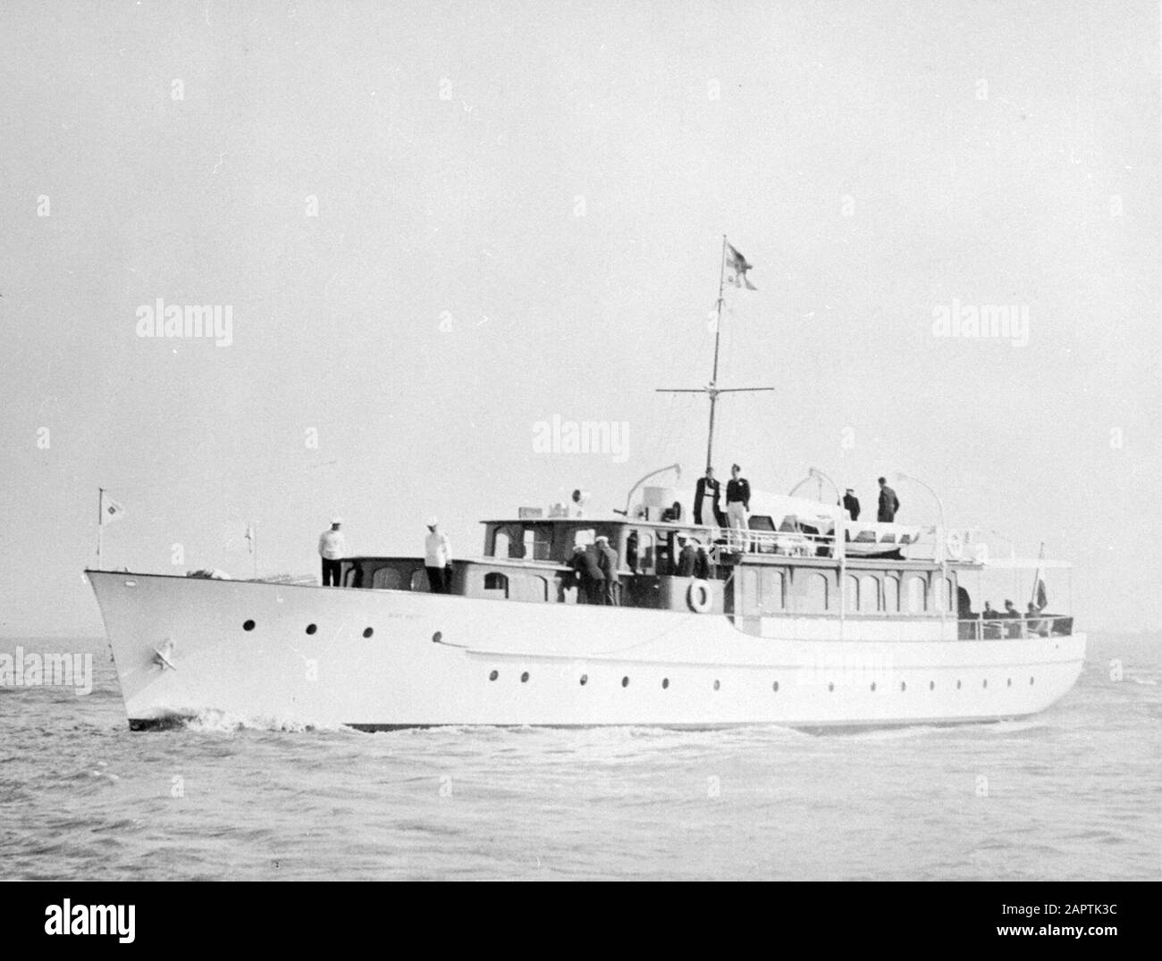 Le yacht royal Piet Hein Date: ZD mots clés: Extérieur, maison royale, navires Banque D'Images