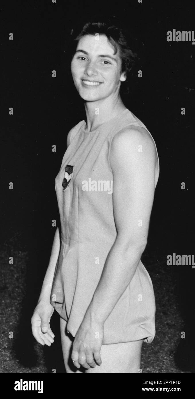 Équipes de gymnastique olympique. Huiberdina Curl ; Banque D'Images