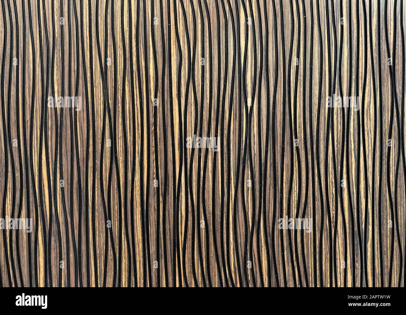 Texture en bois avec bandes noires. Arrière-plan en bois pour la conception et la décoration. Banque D'Images