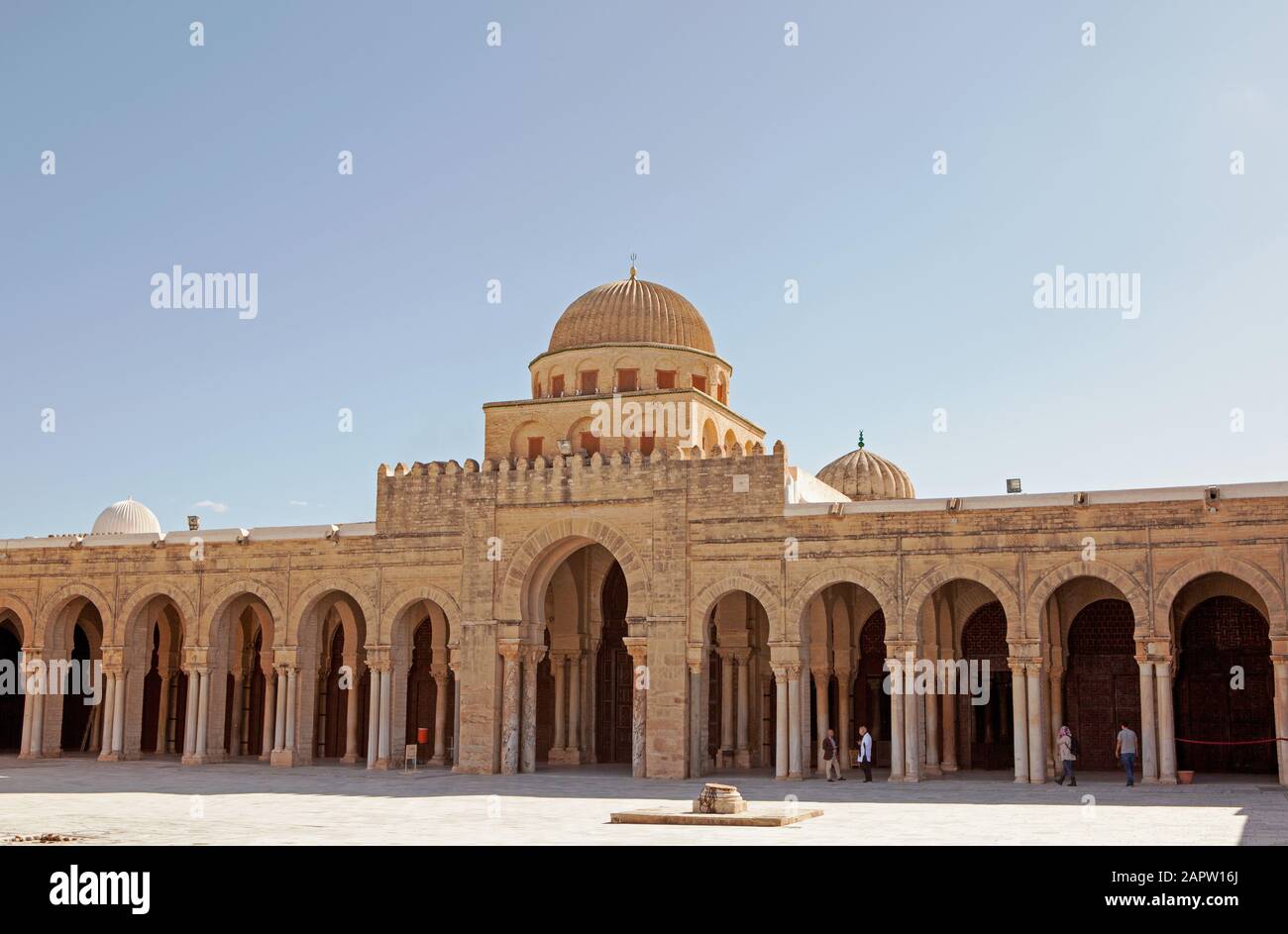 Grande mosquée de Kairouan, Tunisie Banque D'Images