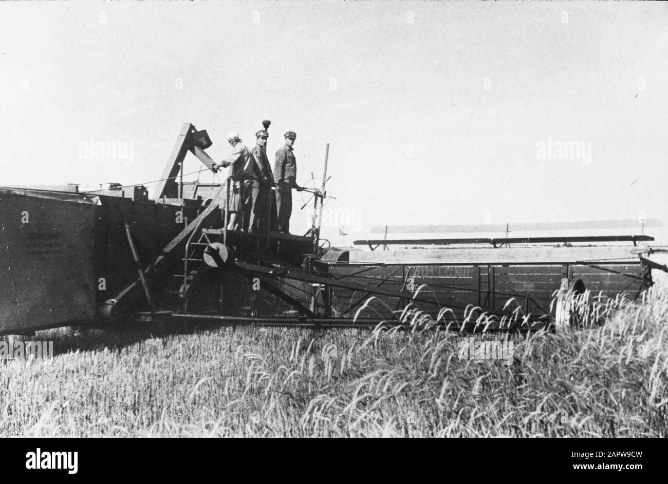 Voyage en Russie, outils agricoles, combiner Date: Non daté lieu: Russie mots clés: Outils agricoles, voyage en Russie Nom personnel: Combiner Banque D'Images