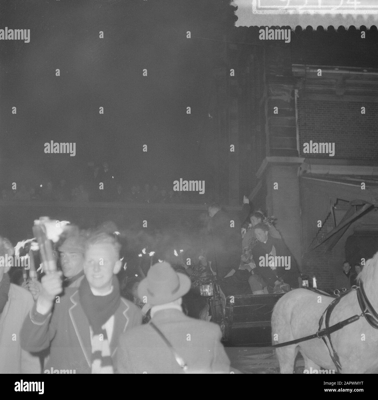 Entrée Nereus À Amsterdam Date: 27 Avril 1958 Lieu: Amsterdam, Noord-Holland Mots Clés: Entrée Banque D'Images