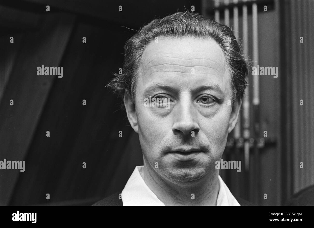 Championnat Néerlandais Anchor Framework 47/1 À Wijchen; 4: Van Deventer, 5:? , heading 6: Sundquest Date: 6 janvier 1977 lieu: Gelderland, Wijchen mots clés: CHAMPIES, billard Banque D'Images