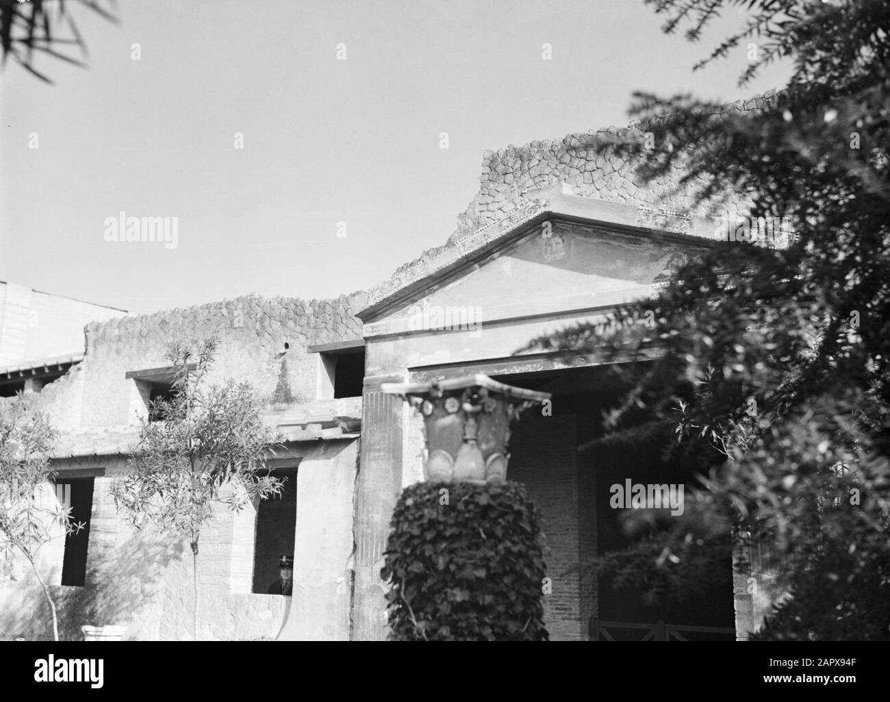 Italie Villa romaine dans la ville Herculaneum Date: Non daté lieu: Herculanum, Italie mots clés: Archéologie, fouilles, maisons Banque D'Images