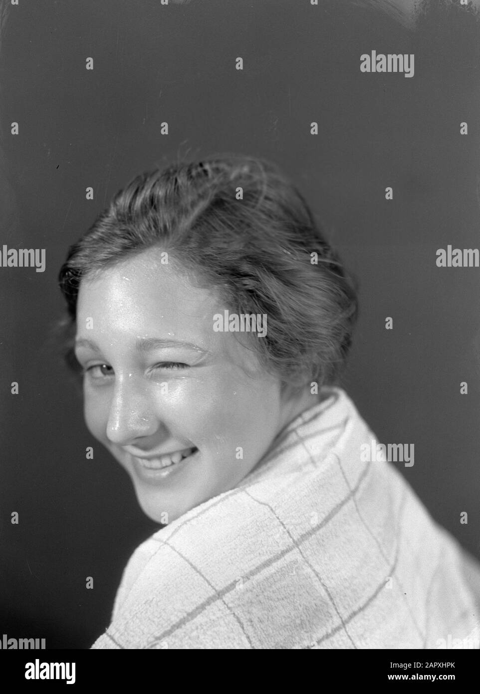 Photos de famille Steplaughter Hans Winks Date: 1934 mots clés: Girls Banque D'Images