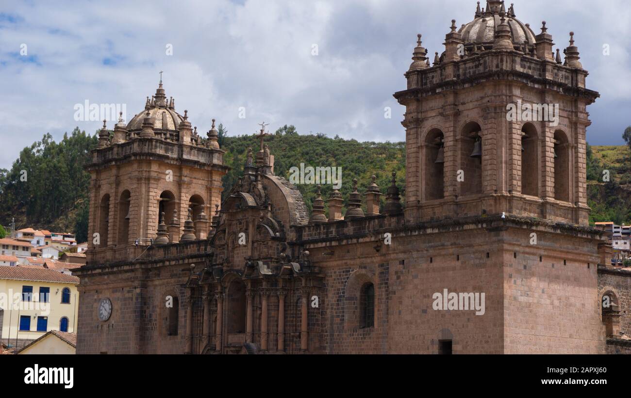 Cathédrale de Cusco située sur la place principale de Cusco au Pérou Banque D'Images