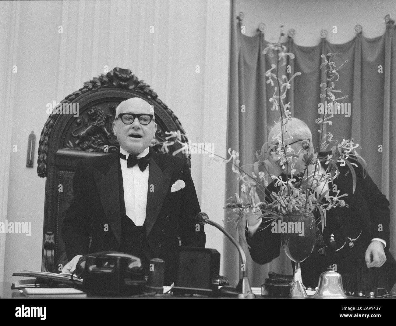 M. Kortenhorst, 75 ans. Hommage à la maison Date : le 14 novembre 1961 mots clés : les triations Banque D'Images