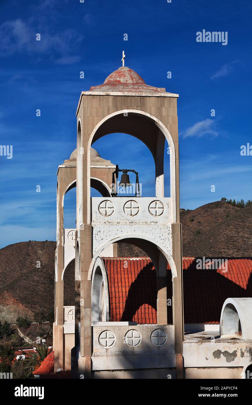 L'église du village de Kakopetria, Chypre Banque D'Images