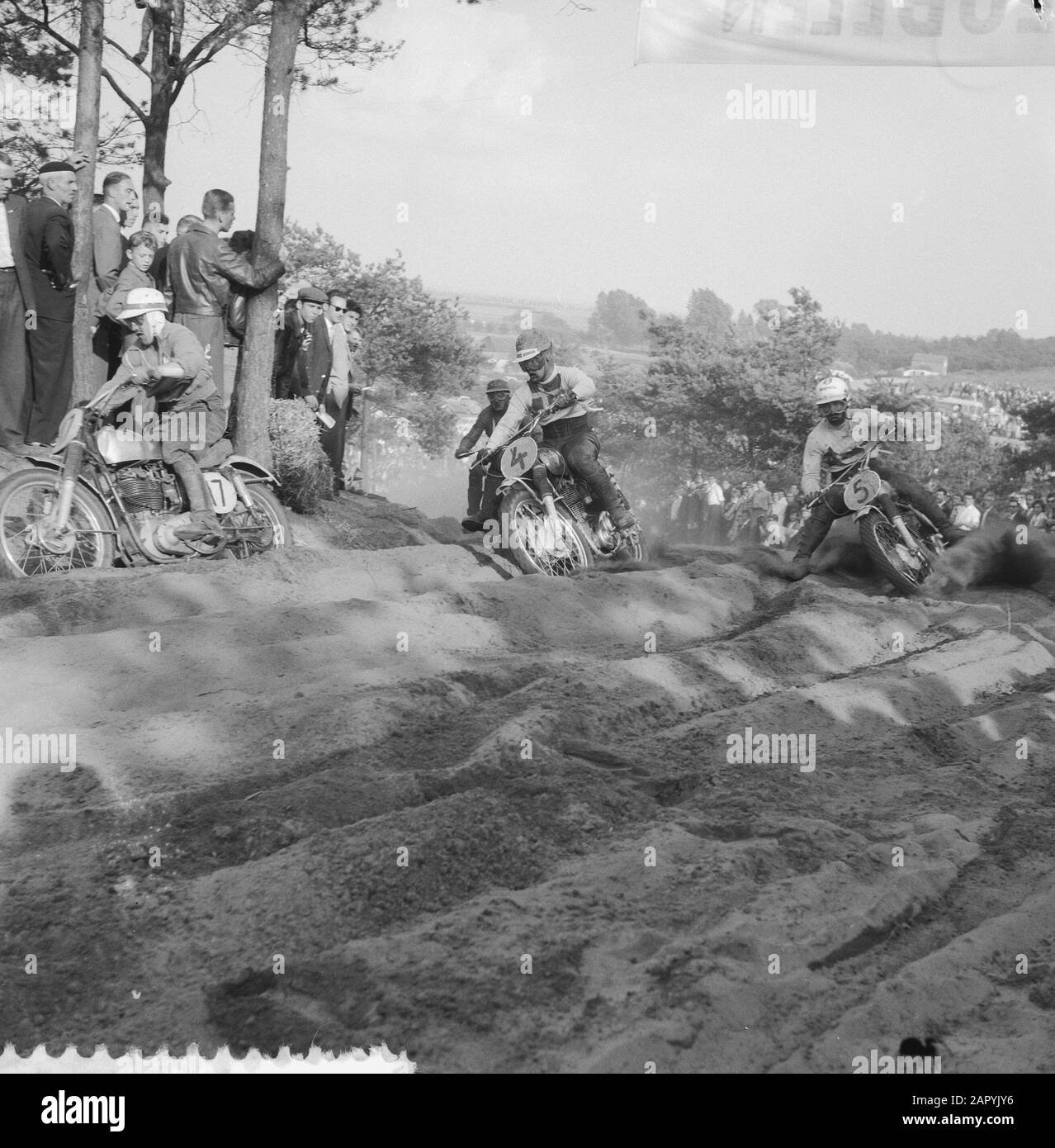 Grand Prix Motor Cross À Bergharen Date : 24 Juillet 1960 Lieu : Bergharen Banque D'Images