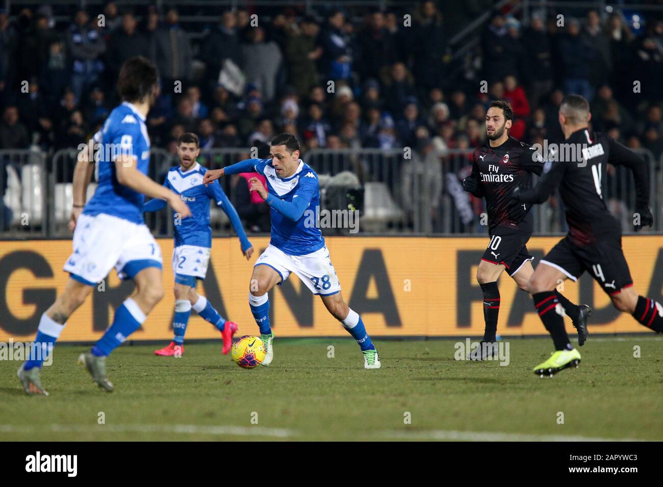 Romulo (brescia) pendant Brescia vs Milan, Brescia, Italie, 24 Jan 2020, Football Italien Serie A Men Championship Banque D'Images