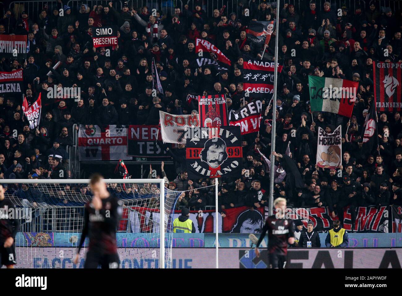 Bonheur milan but pendant Brescia vs Milan, Brescia, Italie, 24 Jan 2020, Football Italien Serie A Men Championship Banque D'Images