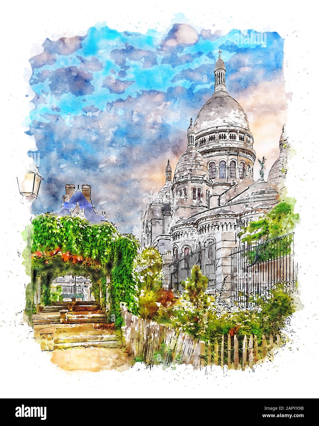 Rues de Paris et paysage urbain Banque D'Images