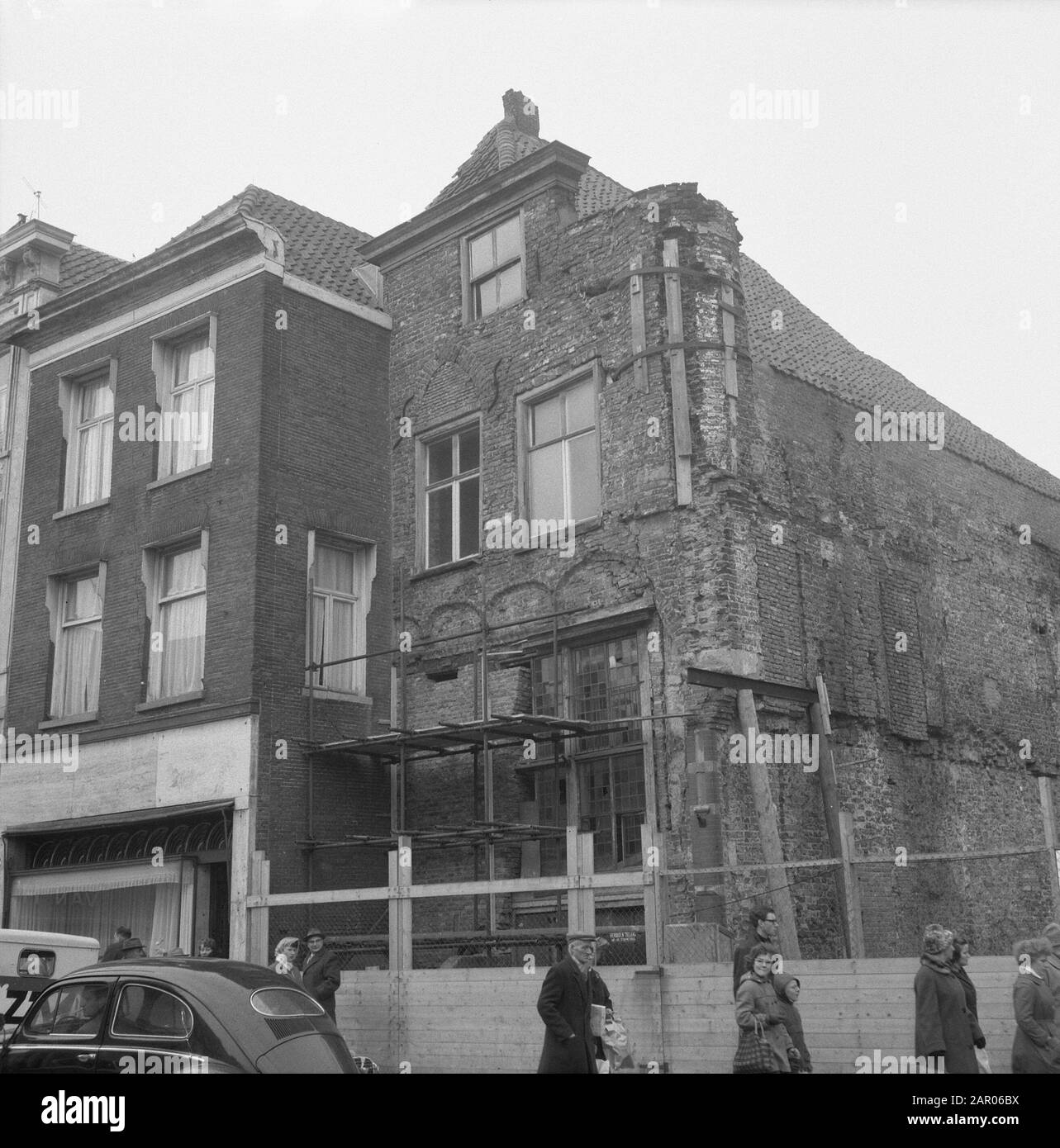 Ancienne maison aux Pays-Bas à Den Bosch Date: 2 mars 1962 lieu: Den Bosch mots clés: Maisons Banque D'Images