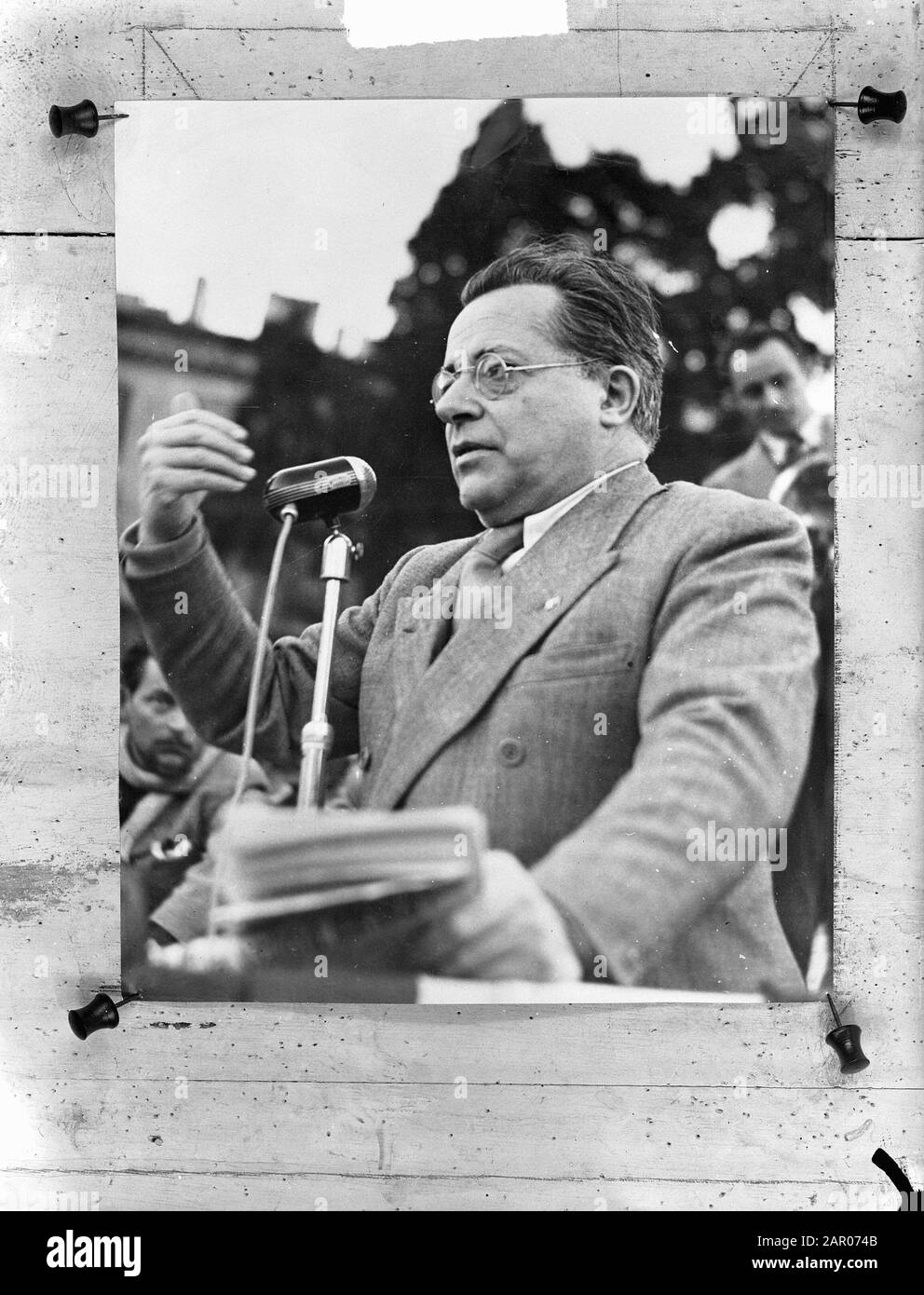 Palmiro Togliatti, Secrétaire Général Parti Communiste Italie Date : 17 Novembre 1948 Lieu : Italie Mots Clés : Partis, Secrétaire Général Banque D'Images