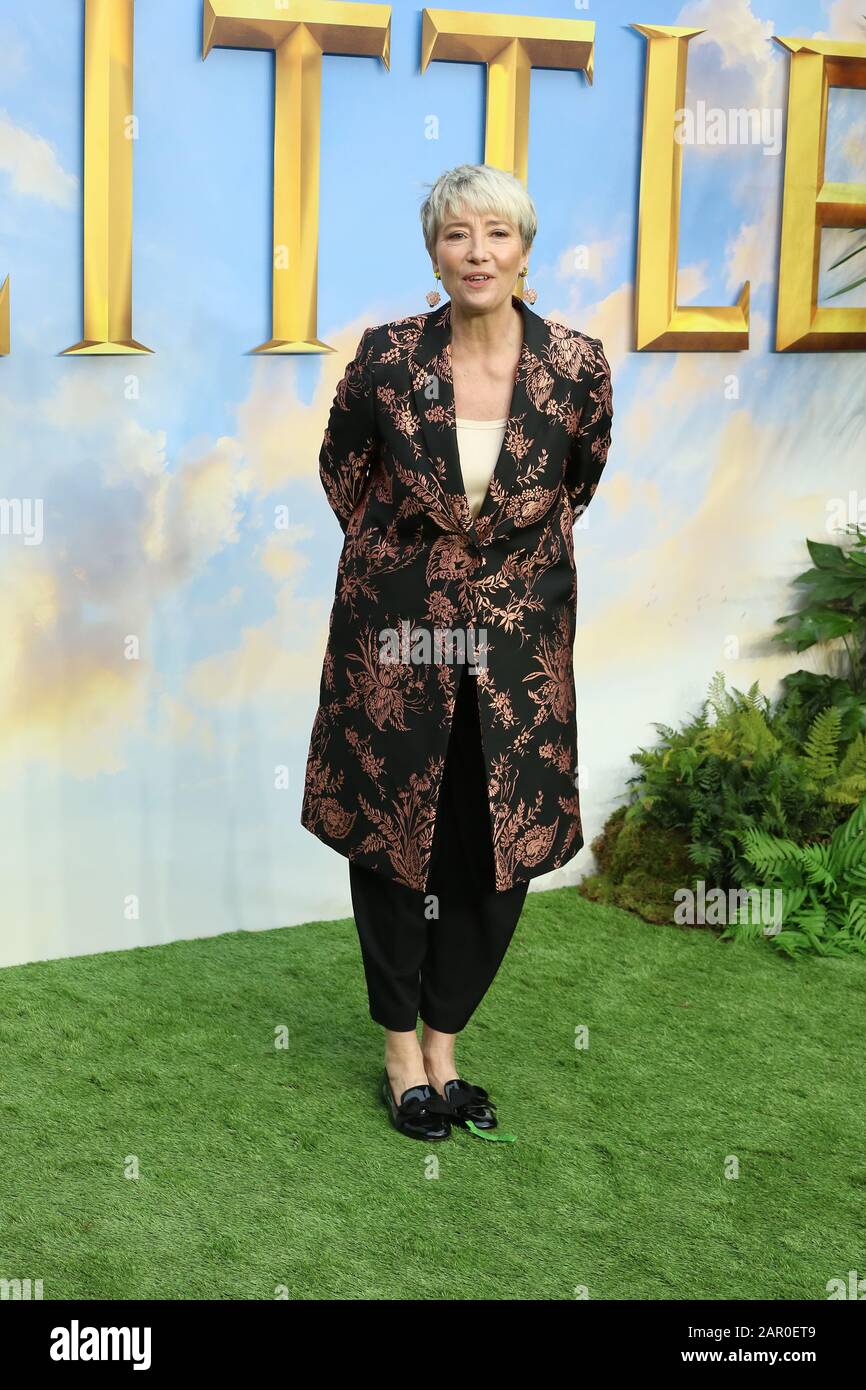 Emma Thompson, Dolittle Special Screening, Leicester Square, Londres, Royaume-Uni, 25 Janvier 2020, Photo De Richard Goldschmidt Banque D'Images