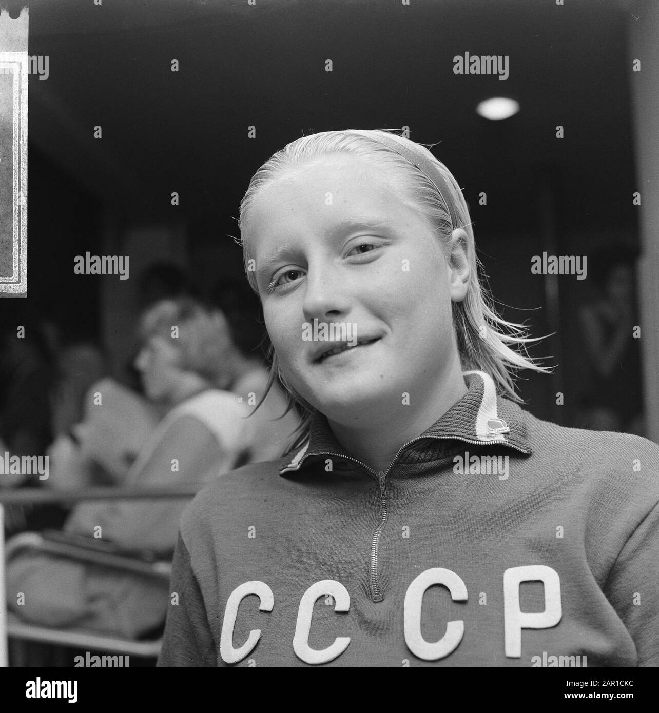 Galina Prozoémenssjtjikowa a amélioré le record du monde 200 mètres d'allaitement (tête) Date : 12 septembre 1965 mots clés : records du monde, natation Banque D'Images