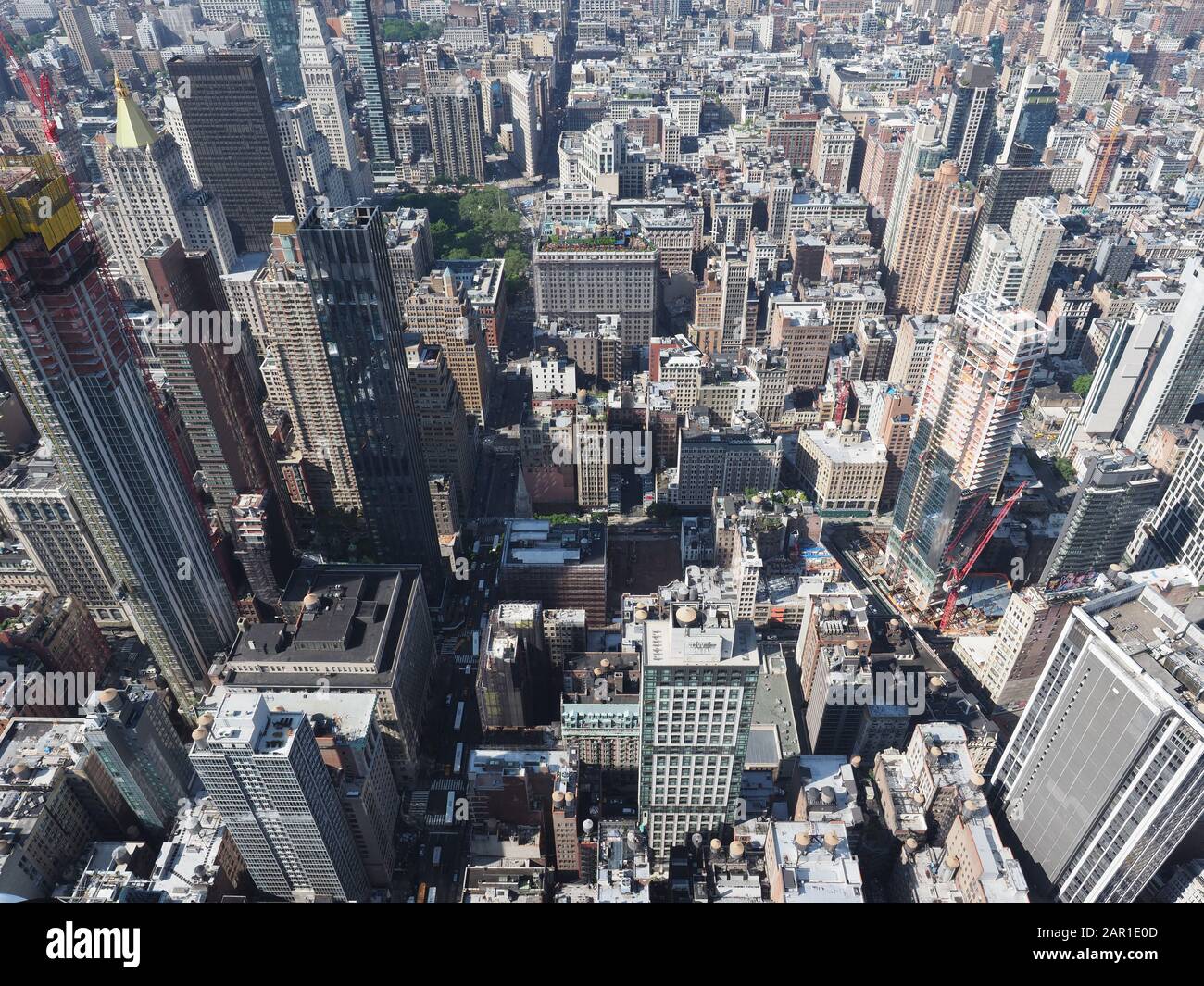 New York, États-Unis - 31 mai 2019: Vue à grand angle du centre-ville de Manhattan. Banque D'Images