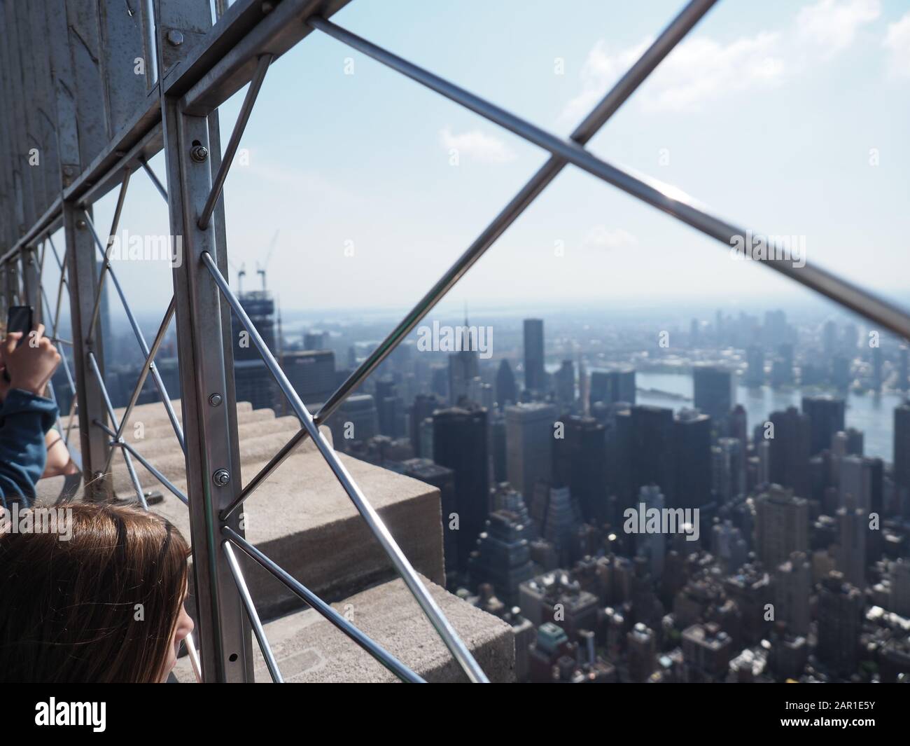 New York, États-Unis - 31 mai 2019 : vue de Manhattan depuis la plate-forme d'observation de l'Empire State Building. Banque D'Images