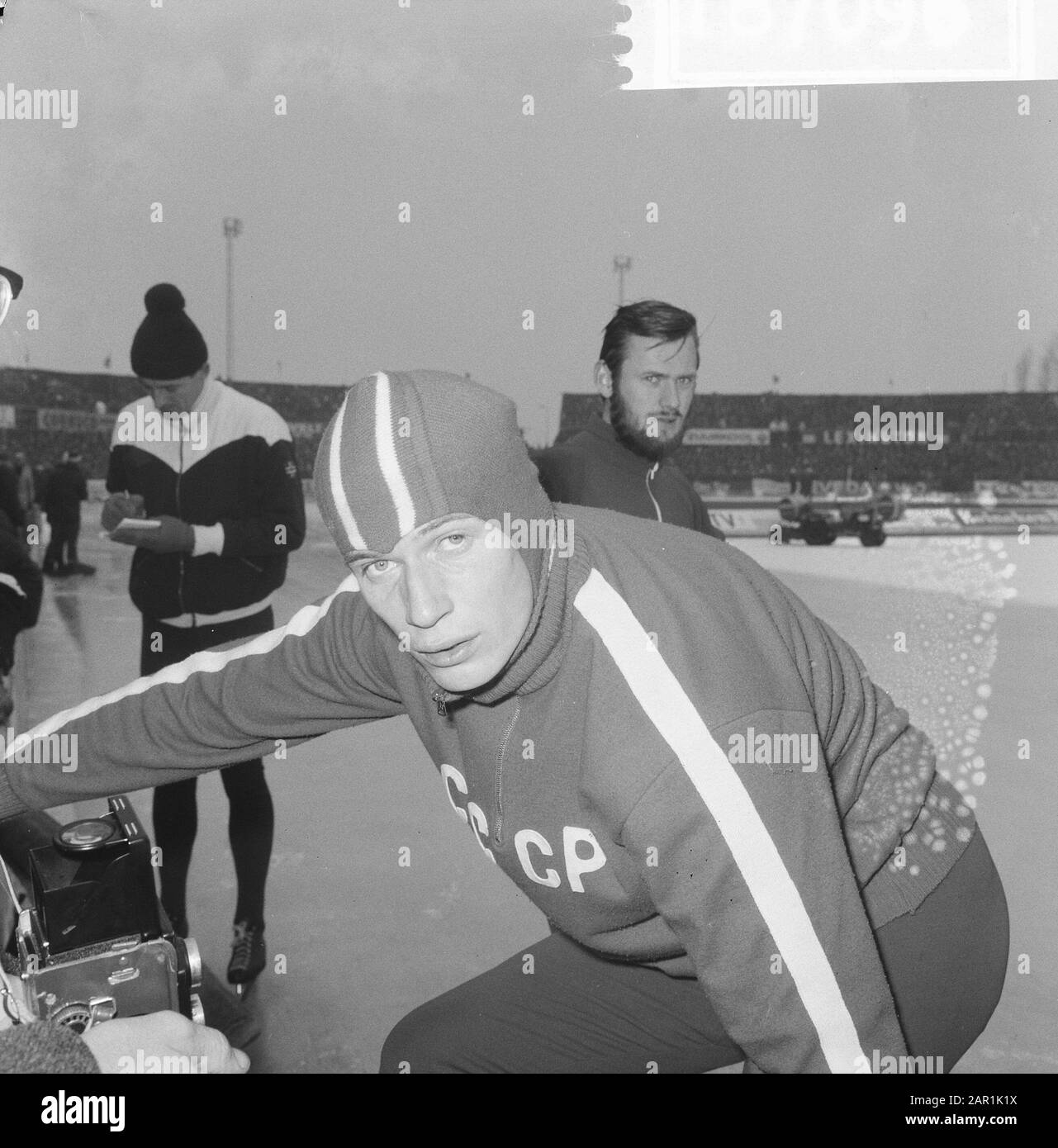 Championnats D'Europe De Patinage Au Deventer, The Russian Matusevich (Head) Date : 23 Janvier 1966 Lieu : Deventer, Russie Mots Clés : Schamponsies Banque D'Images