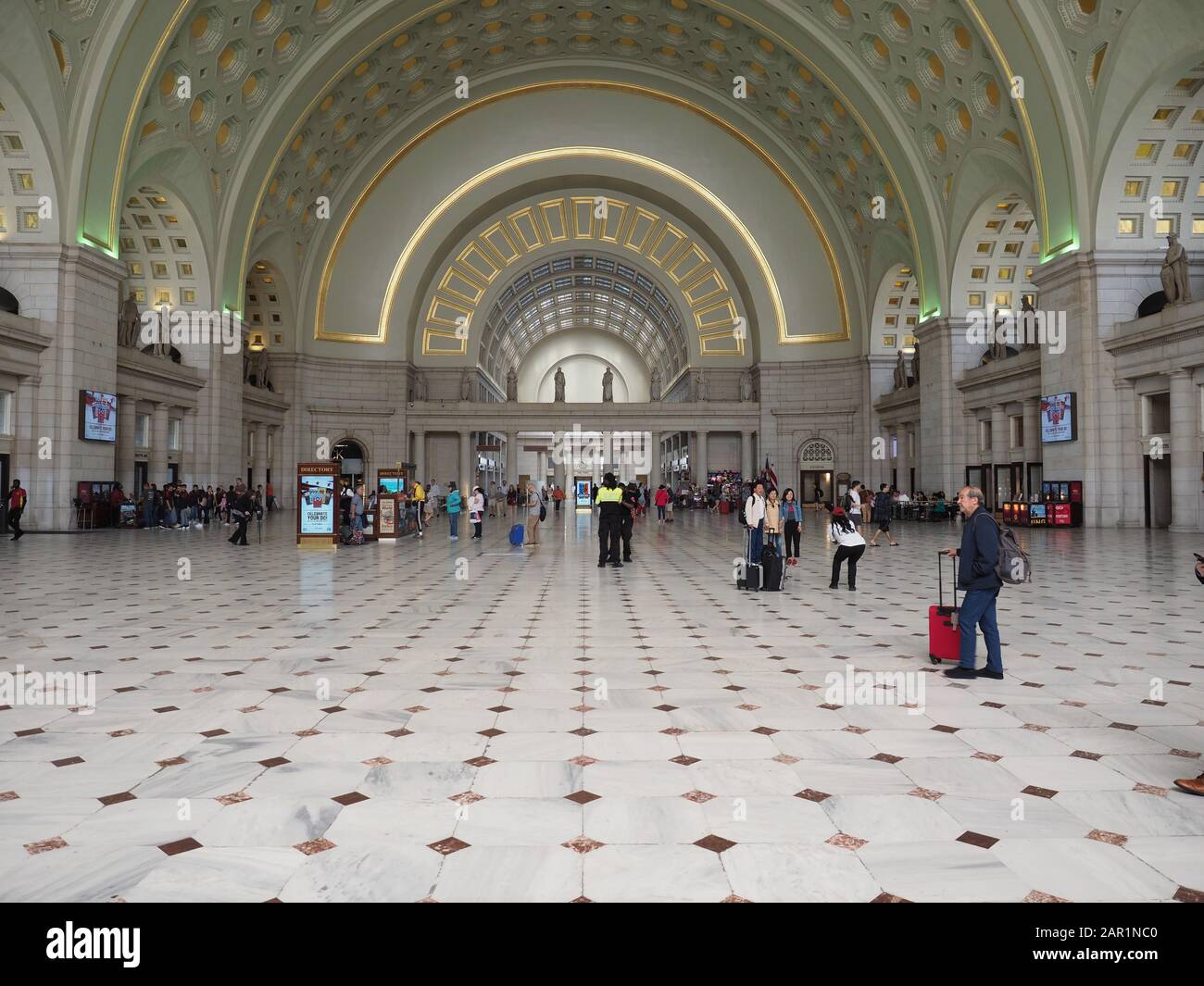 Washington D.C., États-Unis - 3 juin 2019 : The Great Hall of Union Station à Washington D.C. Banque D'Images