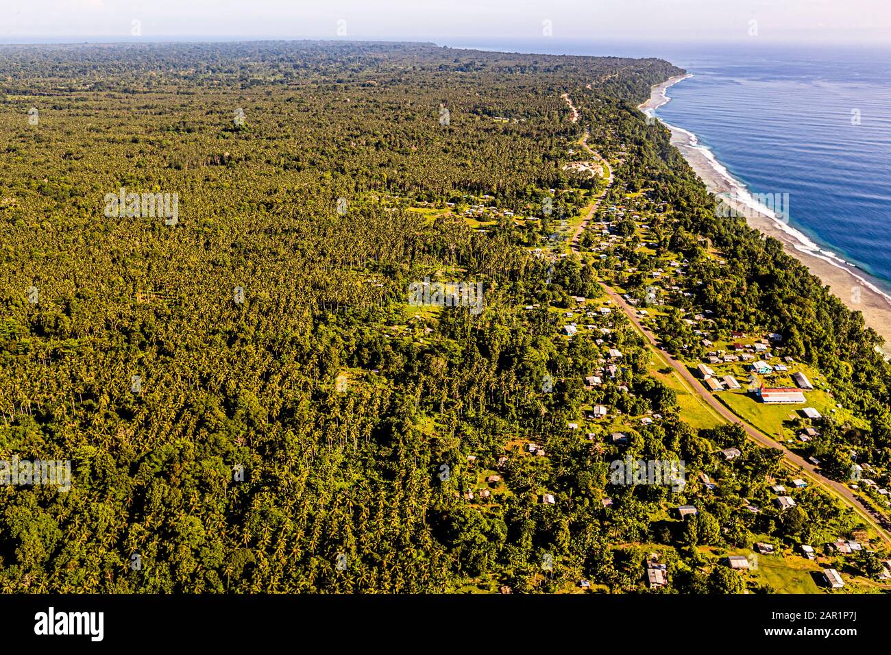 Vue aérienne de Bougainville, Papouasie-Nouvelle-Guinée Banque D'Images
