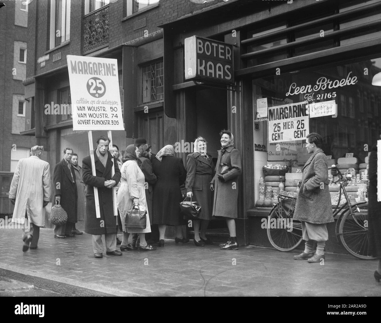 Consultation sur la margarine sur la réduction des prix Date : 31 janvier 1950 Banque D'Images