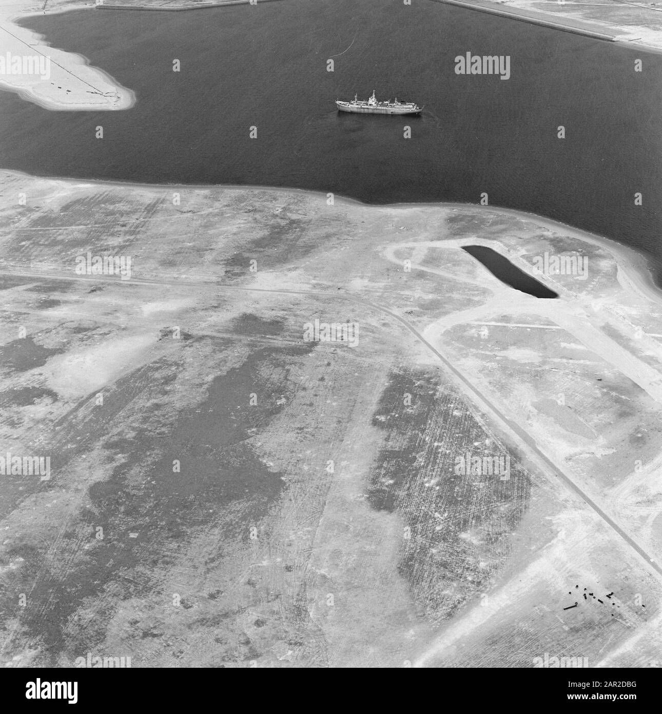 Ports, Maasvlakte Date: Non daté lieu: Rotterdam, Zuid-Holland mots clés: Ports Nom personnel: Maasvlakte Nom de l'institution: Europoort, Princess Margriethaven Banque D'Images