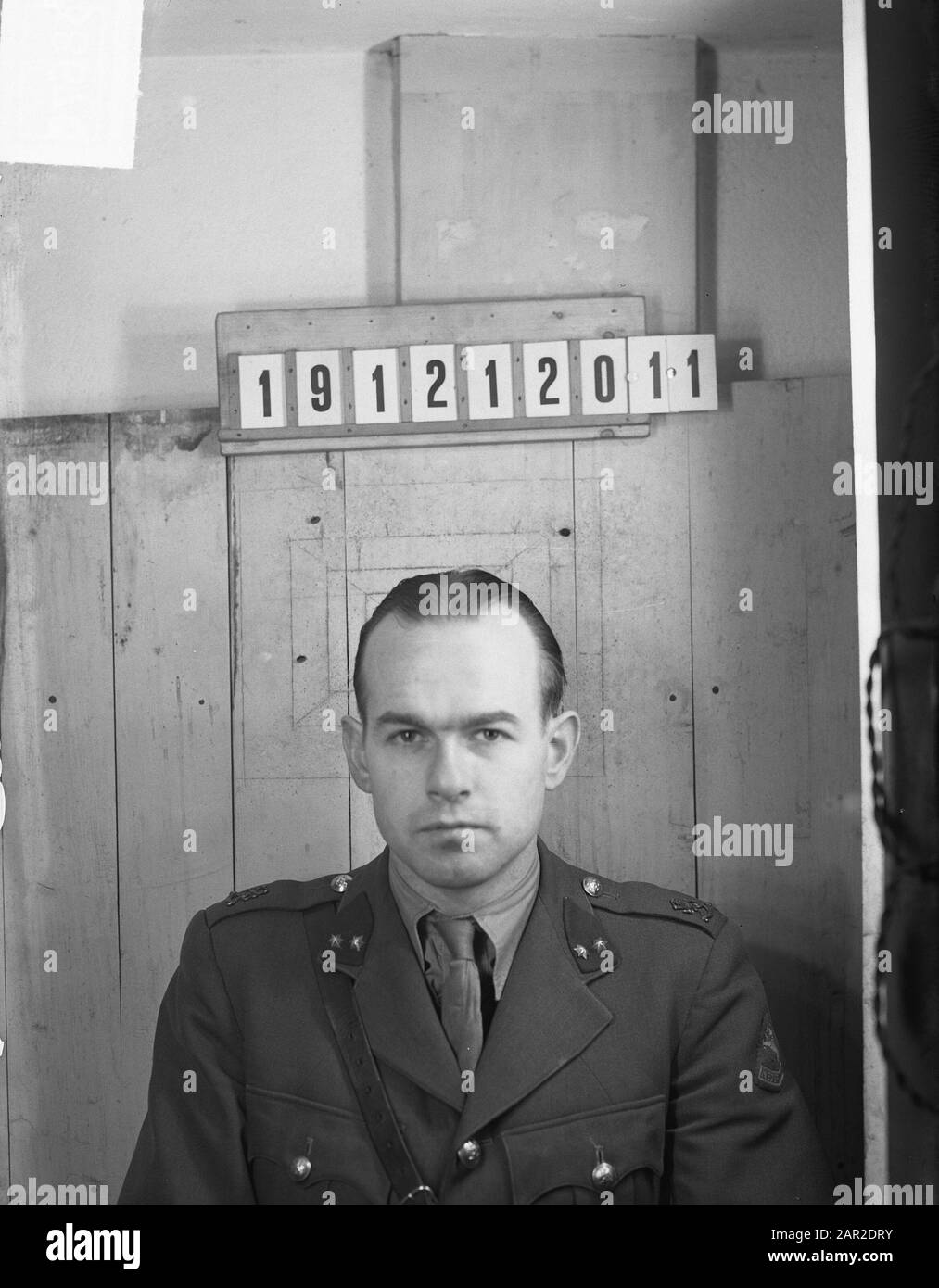 Pasfoto 191212011 Date : 14 Mars 1950 Banque D'Images