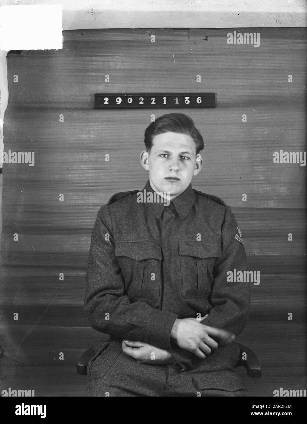 Passeport Photo Date : 30 Mars 1950 Banque D'Images