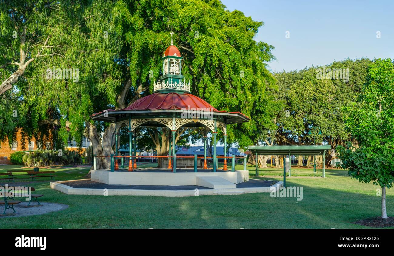 Rotonde de bande dans Queens Park, Maryborough, Queensland Banque D'Images