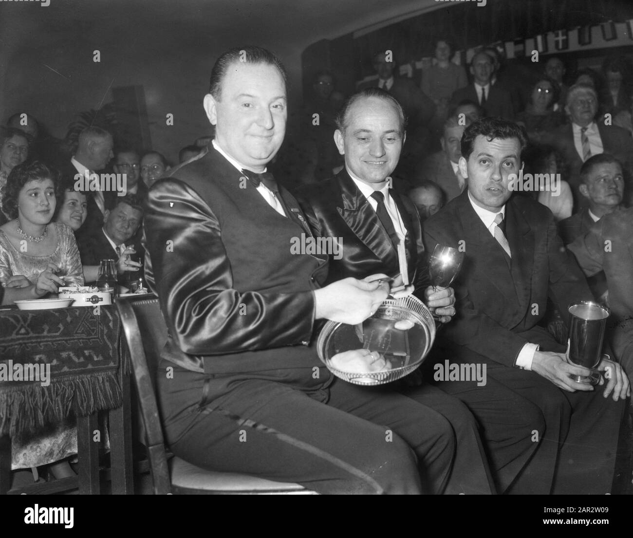 Triband de billard de championnat d'Europe à Hilversum Date : 15 mars 1959 Banque D'Images