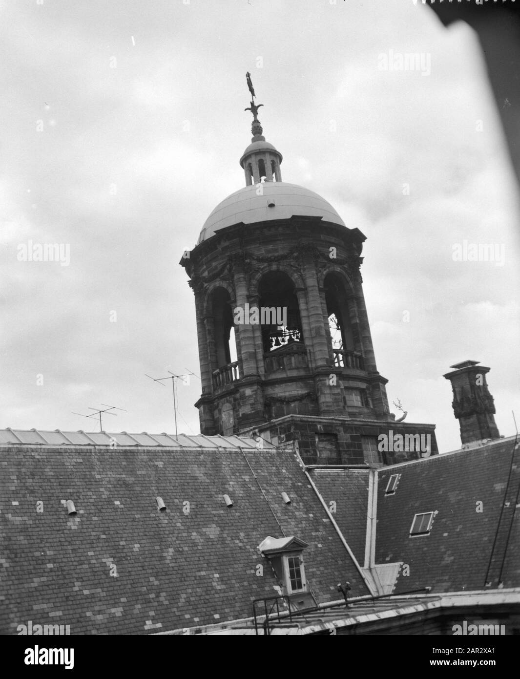 Restauration Palais Royal à Amsterdam, dôme du Palais Date : 5 avril 1960 lieu : Amsterdam, Noord-Holland mots clés : Palais Royal, RESTAURATION, dômes Banque D'Images