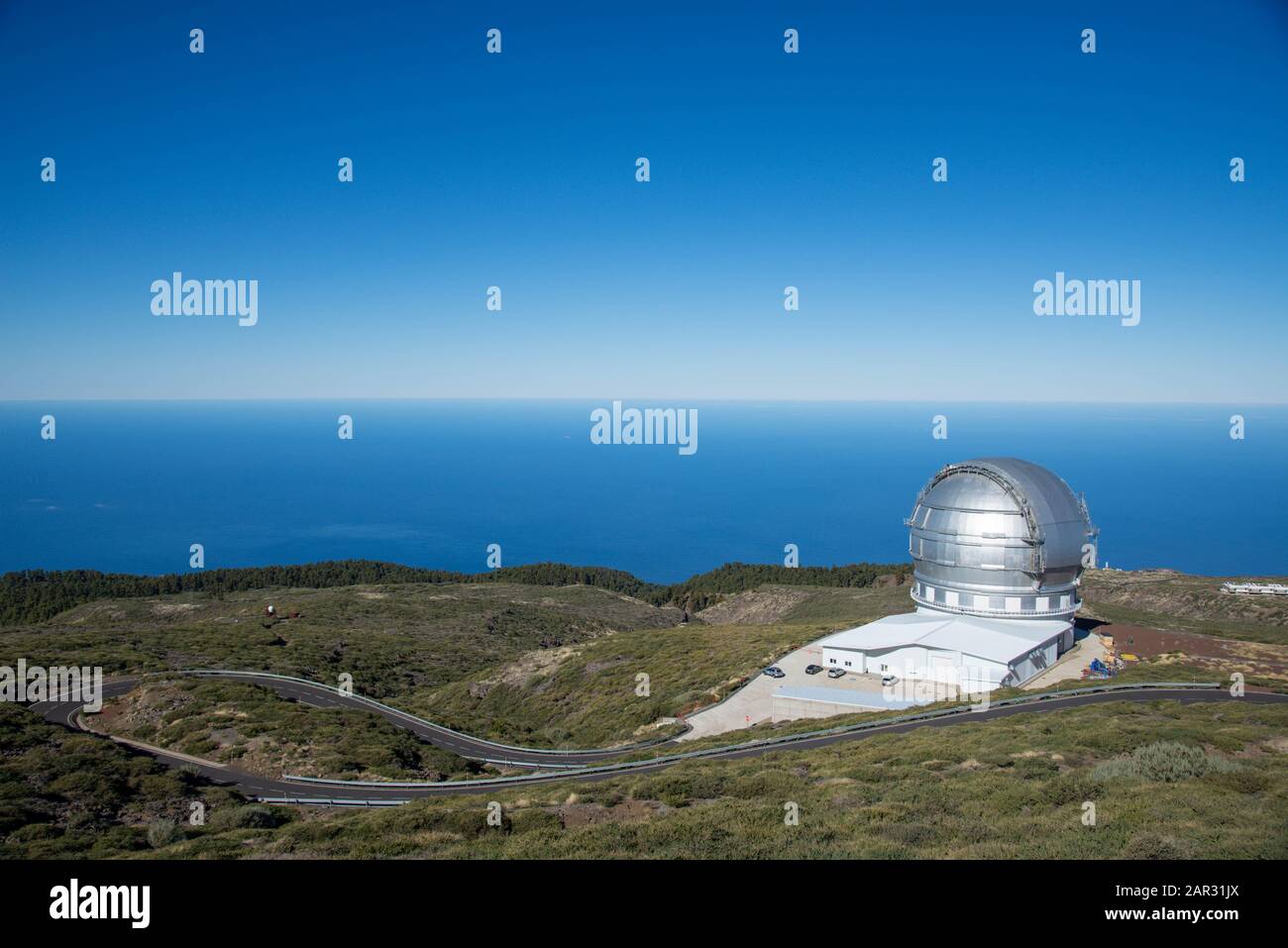 Roque de los Muchachos. Observatoire sur la Palma, île des Canaries, Espagne Banque D'Images