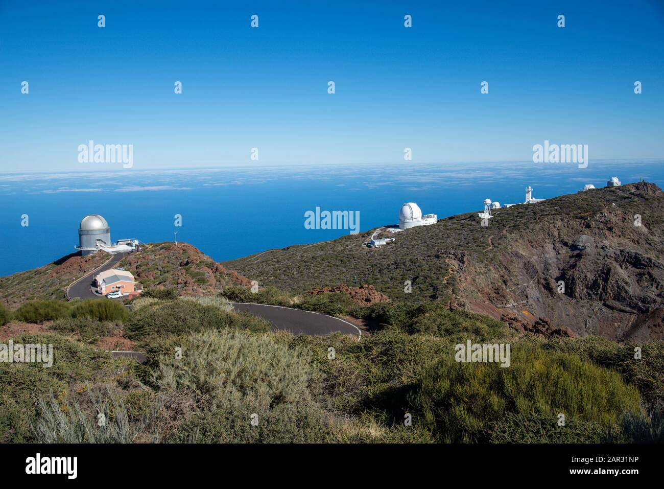 Roque de los Muchachos. Observatoire sur la Palma, île des Canaries, Espagne Banque D'Images