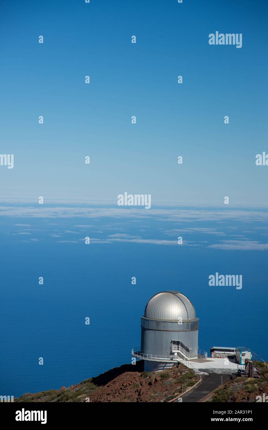 Roque de los Muchachos. Observatoire sur la Palma, île des Canaries, Espagne Banque D'Images