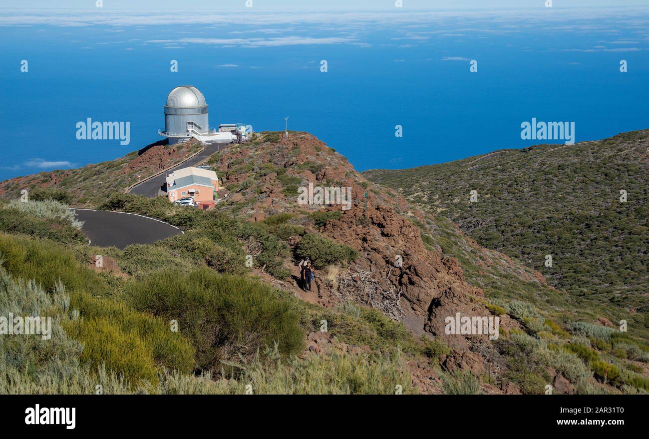 Roque de los Muchachos. Observatoire sur la Palma, île des Canaries, Espagne Banque D'Images
