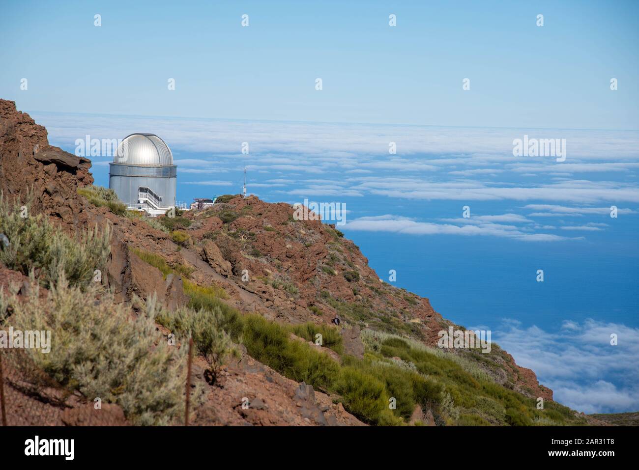 Roque de los Muchachos. Observatoire sur la Palma, île des Canaries, Espagne Banque D'Images