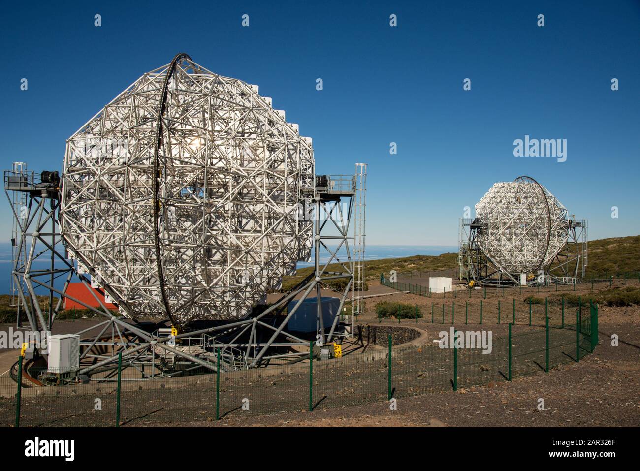 Roque de los Muchachos. Observatoire sur la Palma, île des Canaries, Espagne Banque D'Images