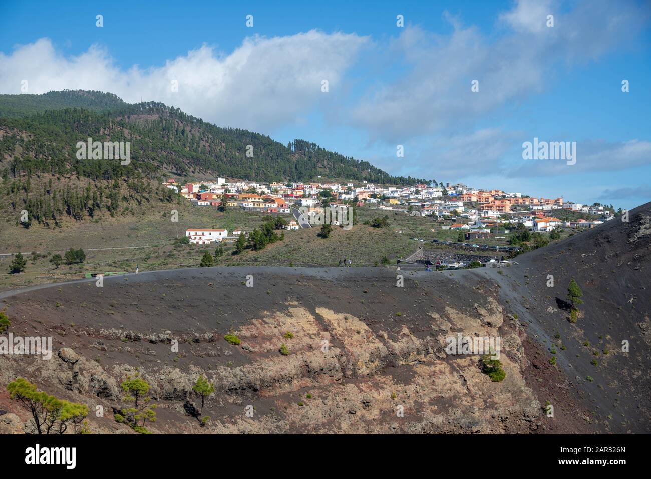 Paysage près de Fuencaliente dans la pointe sud de la Palma, île des Canaries, Espagne Banque D'Images