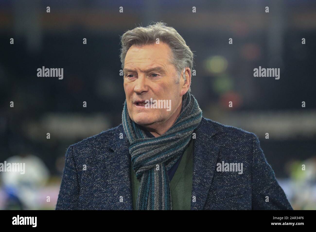 25 janvier 2020, KC Stadium, Kingston upon Hull, Angleterre; Emirates FA Cup, Hull City v Chelsea : l'ancien responsable de l'Angleterre, Glenn Hoddle, est présent Banque D'Images