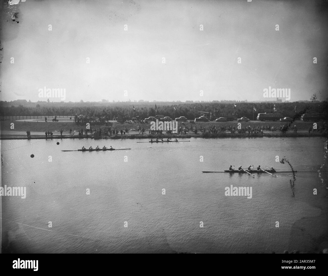Championnats d'aviron européens hommes, photos d'équipe pour les matchs, divers participants Date : 26 août 1954 mots clés : labour, Championnats d'aviron, participants Banque D'Images