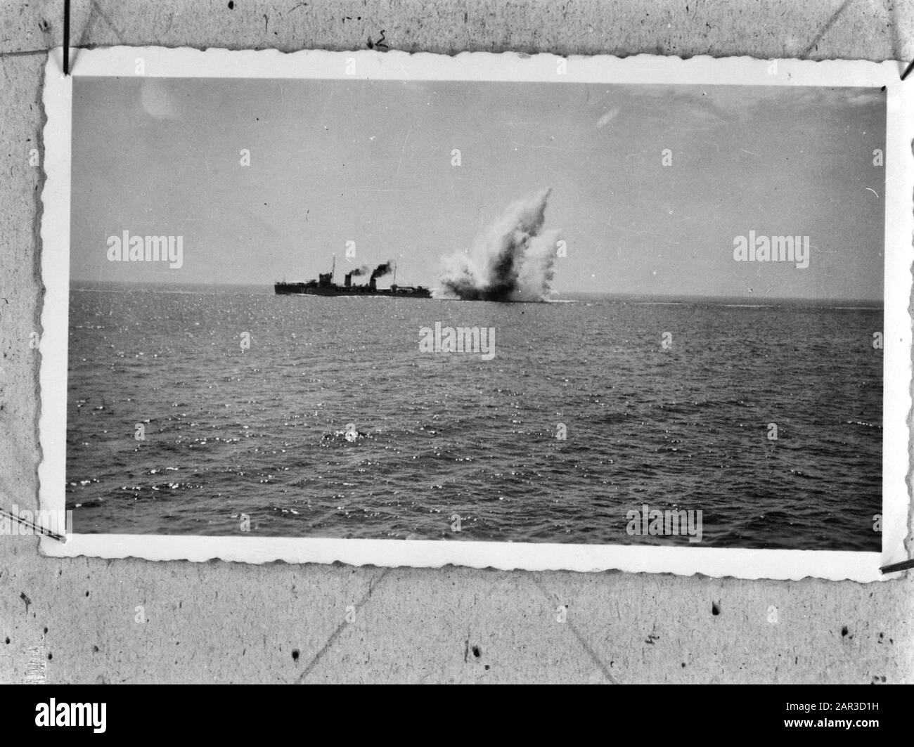 Rh. Mme Dan. Van Galen durant les exercices Date : {1940-1945} mots clés : Marine, navires de guerre, seconde Guerre mondiale Banque D'Images