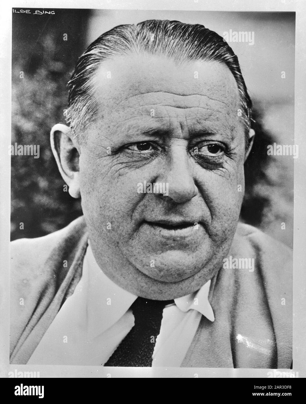 Hendrik Willem Van Loon Annotation: Repronegative. Écrivain et publiciste. En tant qu'oncle Henk avec propagande anti-nazie à la radio Date: {1940-1945} mots clés: Portraits, seconde Guerre mondiale Nom personnel: Loon, Hendrik Willem van Banque D'Images