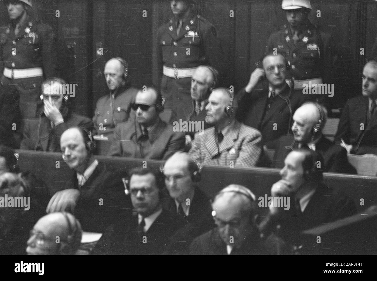 Processus Nuremberg Date : 4 décembre 1945 lieu : Nuremberg mots clés : criminels de guerre, procès, justice, seconde Guerre mondiale Banque D'Images