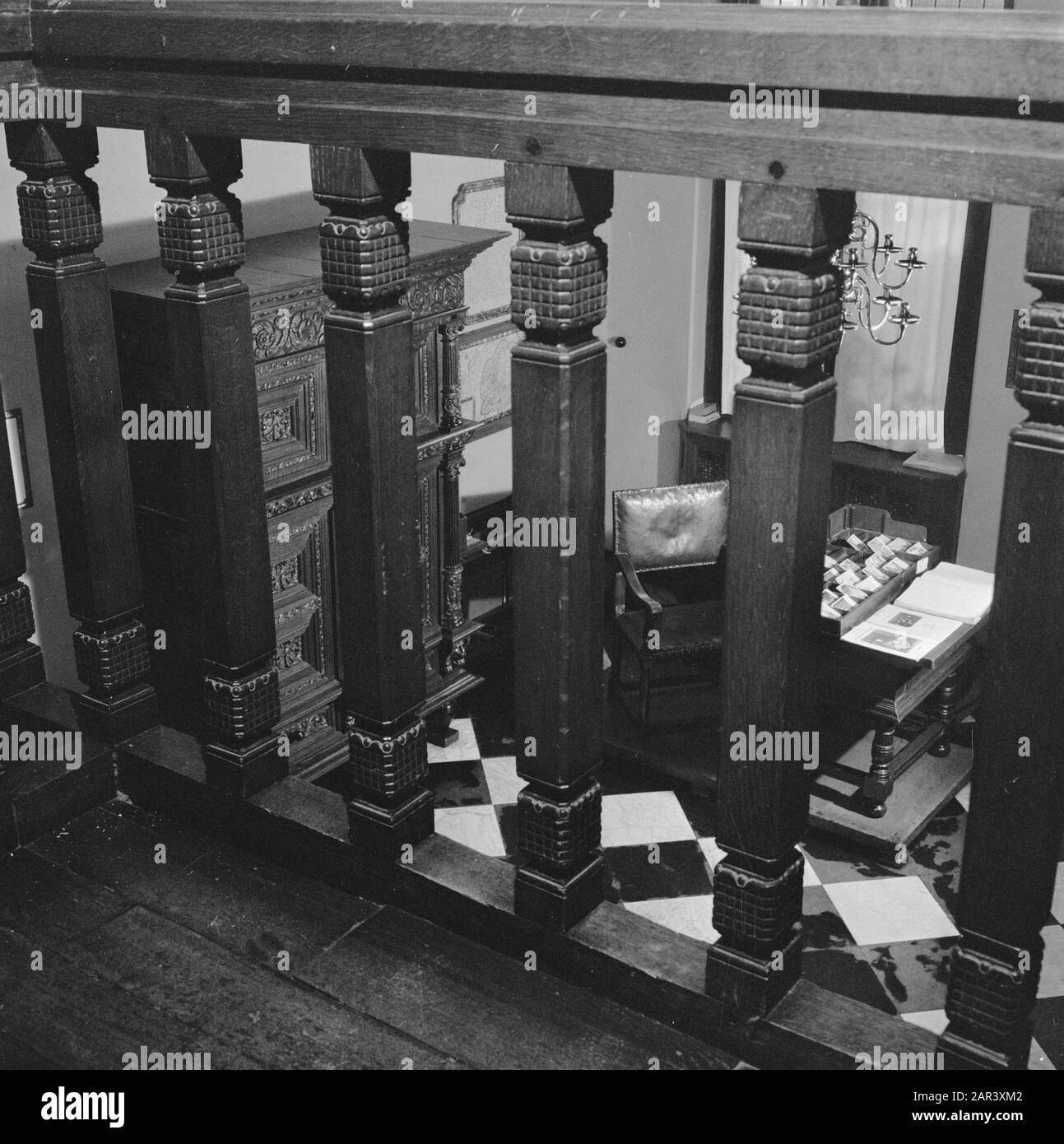 Reportage: Rembrandthuis à Amsterdam Date: 6 décembre 1945 mots clés: Intérieurs, chambres, musées Nom de l'institution: Rembrandthuis Banque D'Images