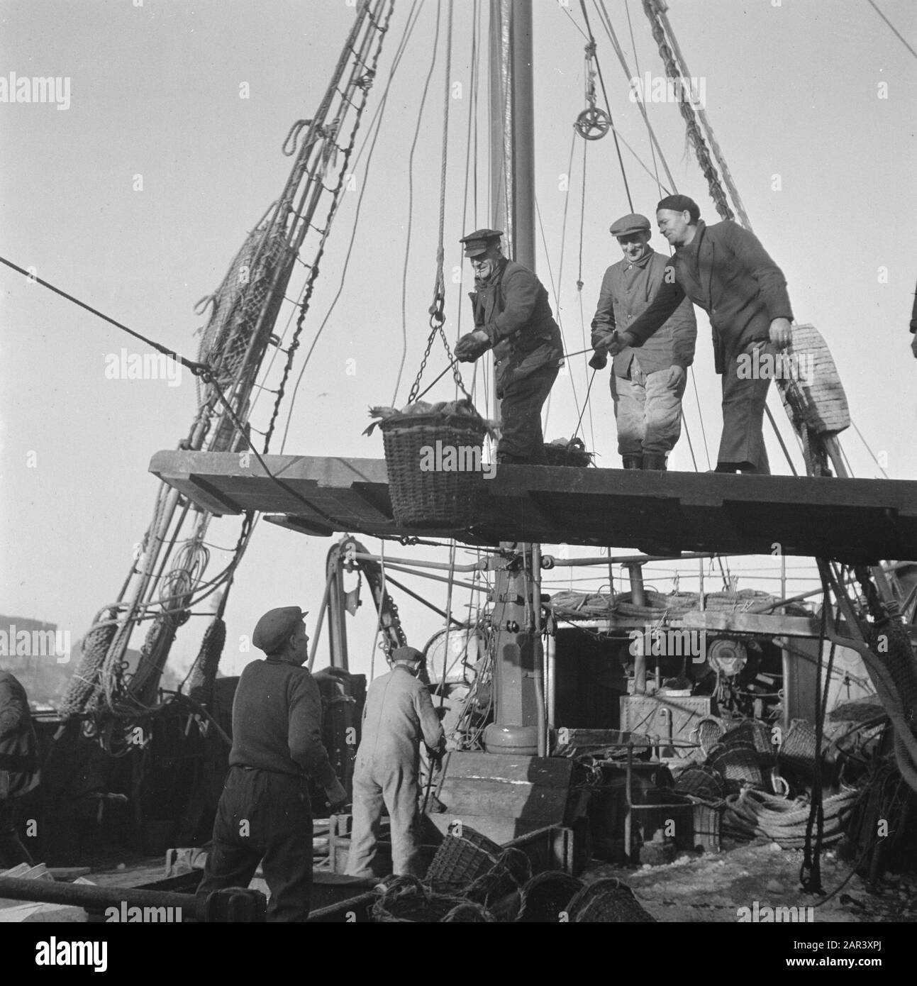 Visafslag IJmuiden Date : 17 janvier 1946 lieu : IJmuiden mots clés : VISAWAP Banque D'Images